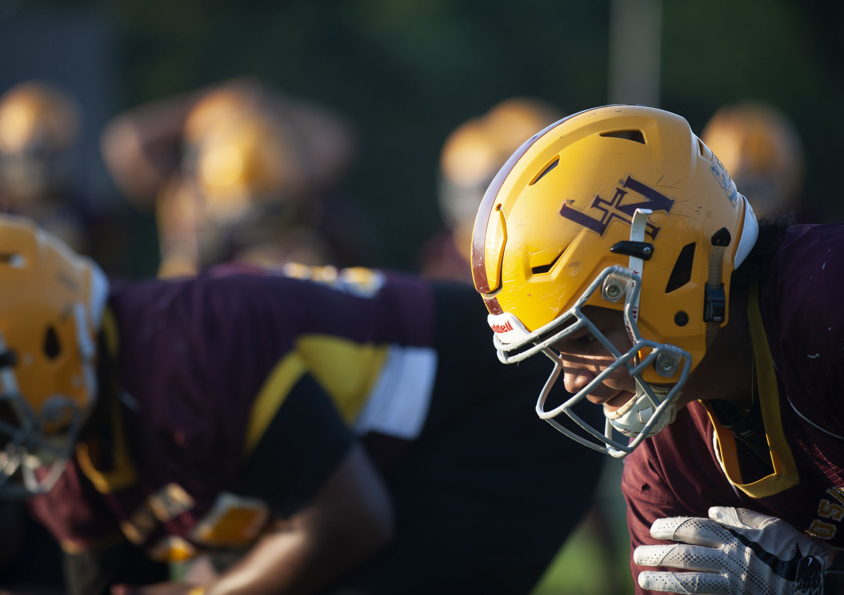 Lutheran North football practice